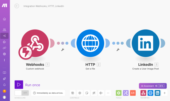 automatisation ia chatgpt post linkedin